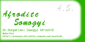 afrodite somogyi business card